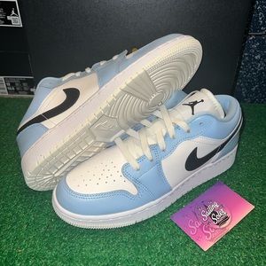 Jordan 1 Low Ice Blue Black
